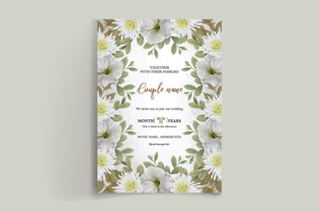 BRIDAL SHOWER FLORAL INVITATION TEMPLATE