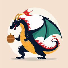  dragon with wings