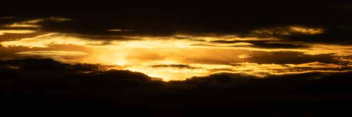 sunset in the sky