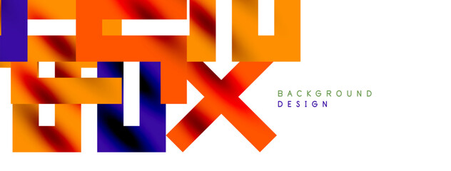 Colorful squares, lines minimal abstract background. Vector Illustration For Wallpaper, Banner, Background, Card, Book Illustration, landing page