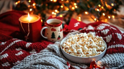 Naklejka premium A Cozy Christmas Evening 