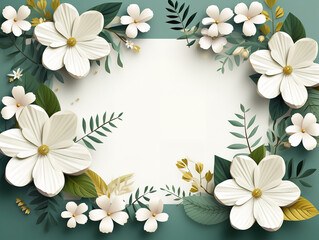 Eyecatching A wedding invitation floral watercolor template