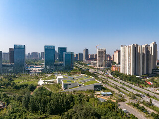view of modern city