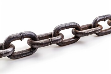 Obraz premium Chains on a white background