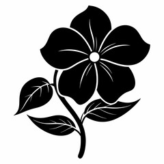 Periwinkle Black silhouette