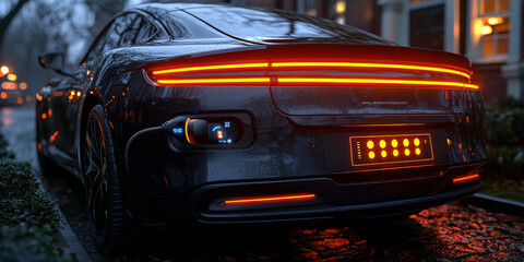 Obraz premium EV・急速充電・電気自動車・チャージ