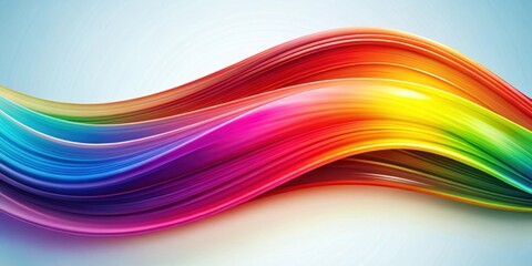 Obraz premium Abstract gradient wave design with vibrant colors , Gradient, wave, abstract, colorful, vibrant, design, pattern, background, texture
