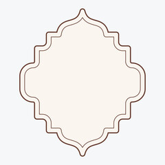 Ornate decorative frame with a blank center for customization.