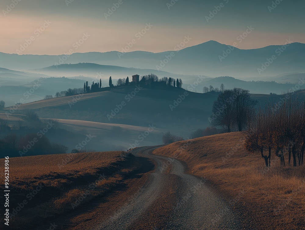 Wall mural italy minimalist landscape photography