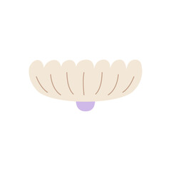 Abstract geometric flower. Floral simple icon. Vector flat illustration of chamomile on isolated background