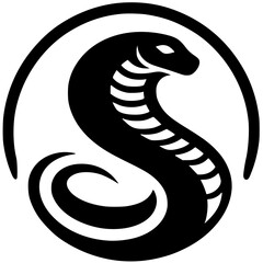 King cobra logo silhouette