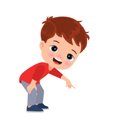 vector illustration of students in different postures