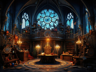 Obraz premium Wonderful wizard's room