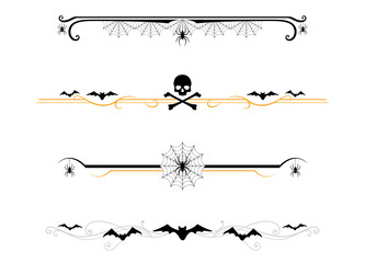 A set of spooky Halloween dividers
