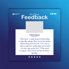 simple and modern corporate testimonial design