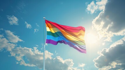 The Pride Rainbow Flag
