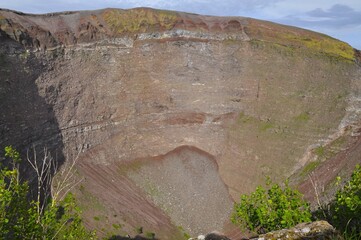 Interior del cráter del Vesubio