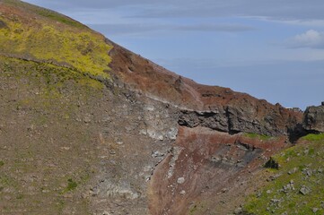 Interior del cráter del Vesubio