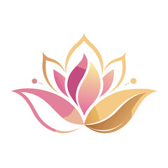 Elegant beauty logo featuring a floral element in a minimalist style, perfect for skincare, salon, wellness, and natural cosmetic branding design