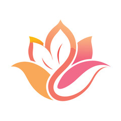 Elegant beauty logo featuring a floral element in a minimalist style, perfect for skincare, salon, wellness, and natural cosmetic branding design