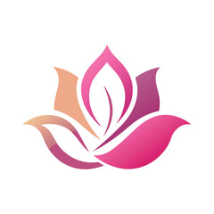 Elegant beauty logo featuring a floral element in a minimalist style, perfect for skincare, salon, wellness, and natural cosmetic branding design