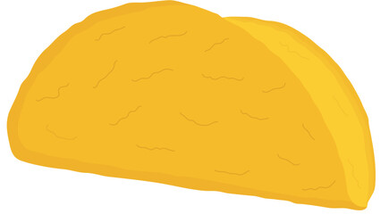 Corn Taco Shell Illustration