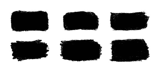 Set brush frames. Lines and Underline. Textbox. Speech. Border and scribble. Smear. Grunge dirty texture. Sketchy. Vector. Chalked and black watercolor. Shapes. Elements. Hand drawn crayon. Doodle