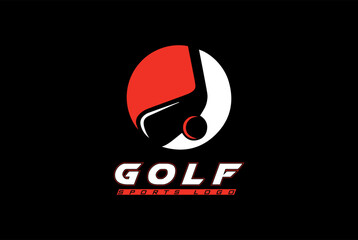 Golf logo vector graphic for any business especially for sport team, club, community.