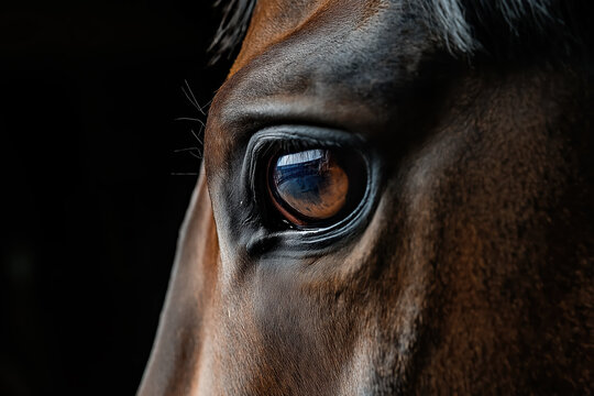 horse eye - Powered by Adobe