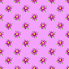 seamless pattern with daisies