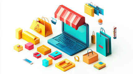 Fototapeta premium graphic resource for shopping and eCommerce 