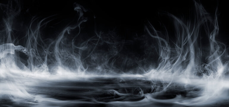 Smoke And Fog Effect With Empty Center - Spooky Halloween Backdrop