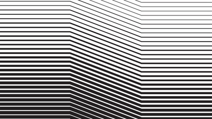 Abstract black and white op art background, vector Illustration.