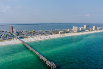 Obraz premium Aerial view of Pensacola Beach
