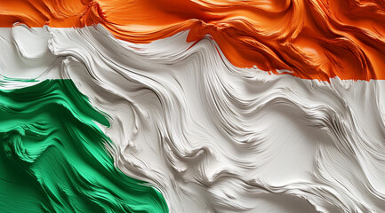 flag India watercolor 
