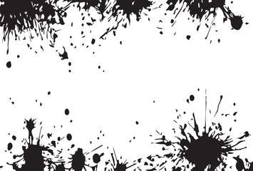 Grunge Distressed Paint Splash Background Texture.