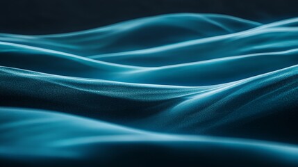 Obraz premium wave, light, blue, silk, texture, design, wallpaper, illustration, satin, backdrop, waves, soft, smooth, curve, vector, flowing, pattern, color, water, cloth, fabric, line, art, textile, digital