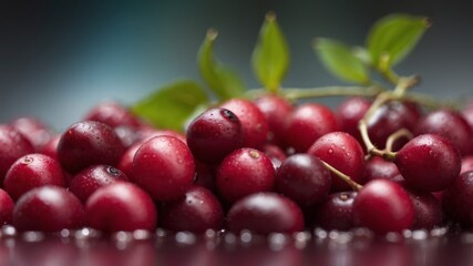 Obraz premium Vibrant cranberry-toned watercolor, ideal for dynamic projects.