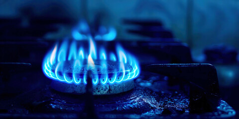 Close-up gas burner