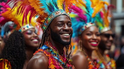 Colorful Notting Hill Carnival Parade Celebrating Diversity in London