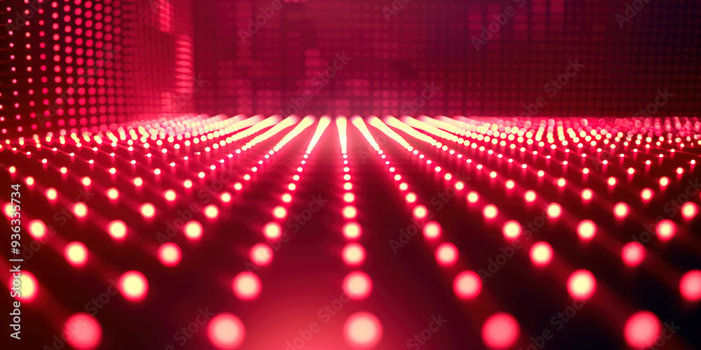 Poster red technological abstract background