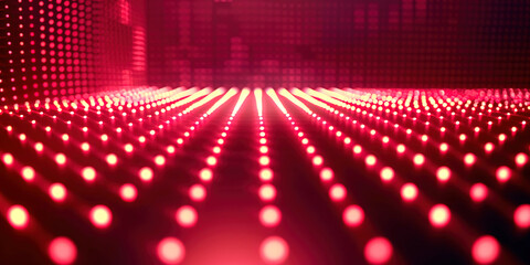 Red Technological Abstract Background