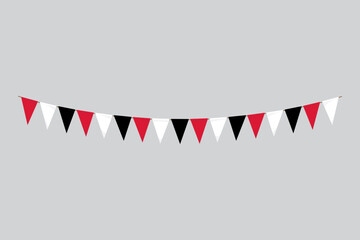Obraz premium Albania ribbon flag