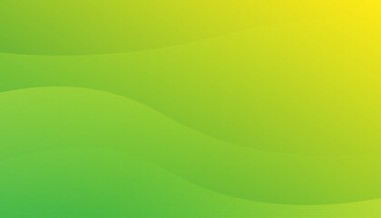 Obraz premium Abstract green and yellow waves background. Vector illustration