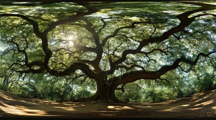 Angel_Oak_Canopy_Panorama_A_panoramic_image