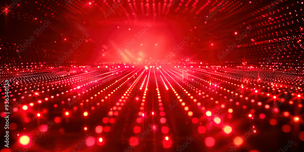 Poster red technological abstract background