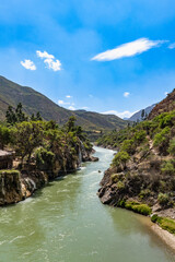 The Mantaro River at the height of Izcuchaca in Huancavelica