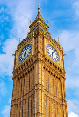 Big Ben tower in London, United Kingdom