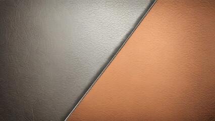 3d grunge texture Background with scuffed leather look in muted silver and peach shades 