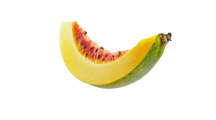 Closeup of a slice of watermelon isolated 